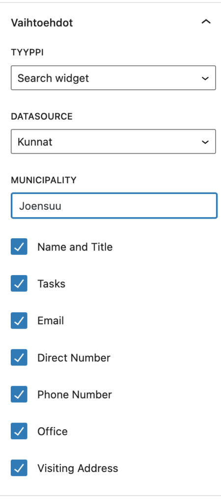 lisäasetukset